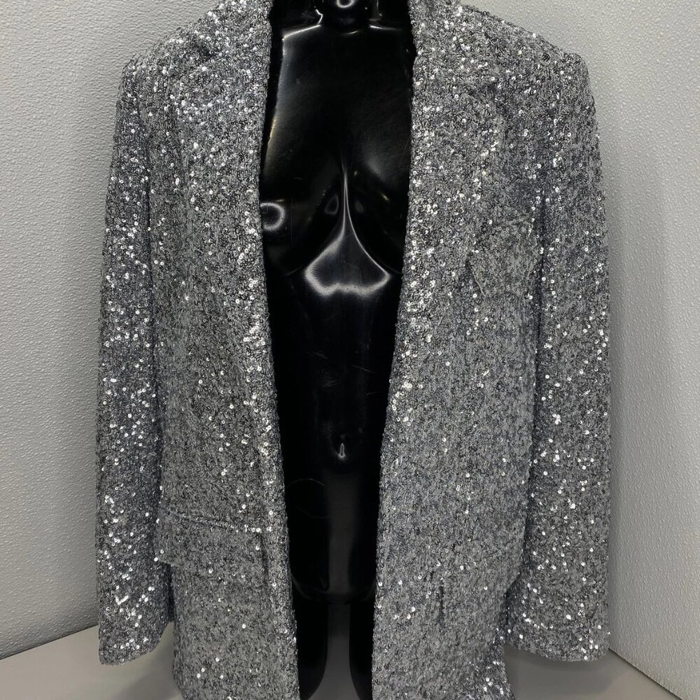 Zadig & Voltaire Vivi Sequined Open-Front Blazer Women’s